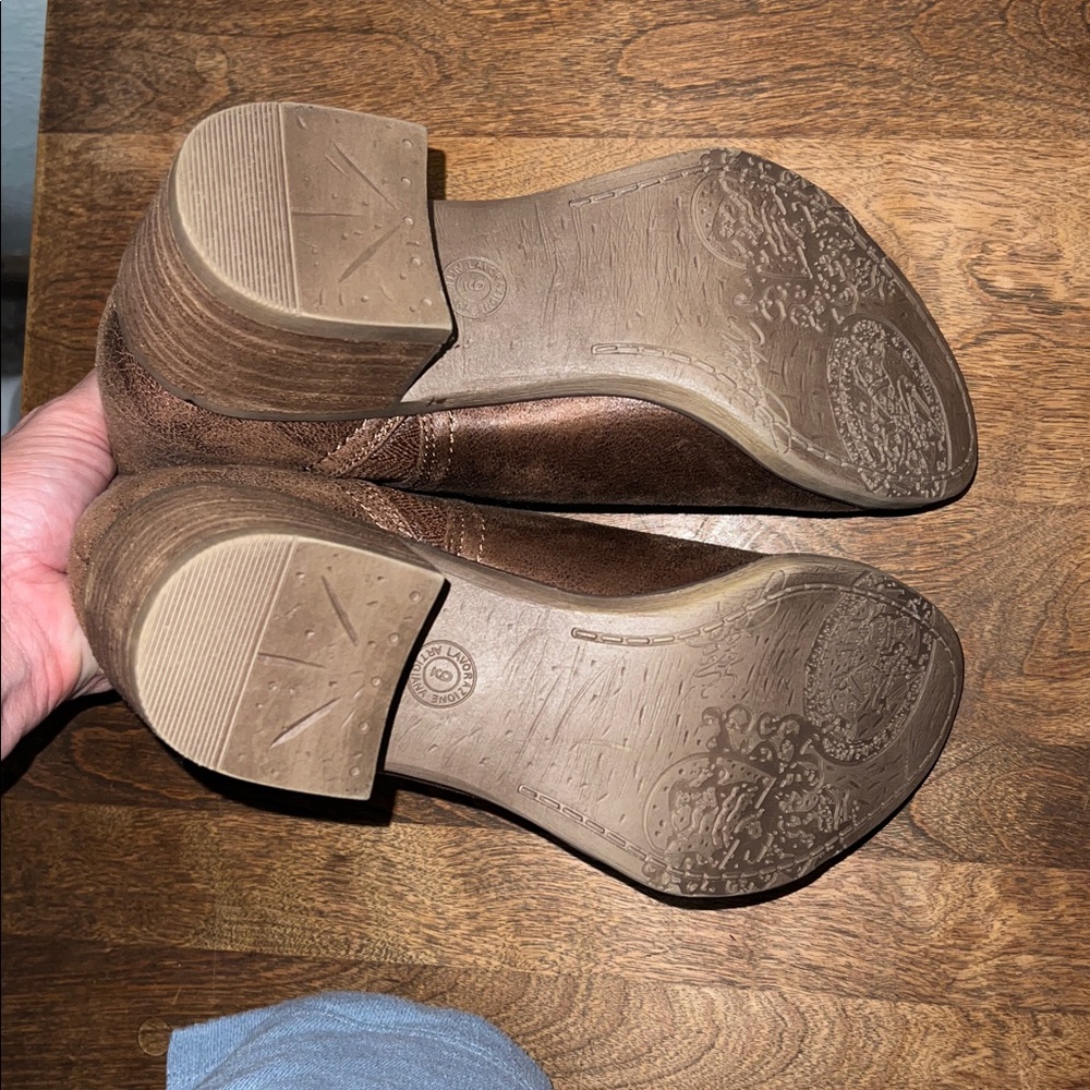 B52 by Bullboxer 9 ankle boots new nwob brown booties Hayden - Picture 5 of 5